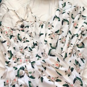 Floral White Maxi Dress